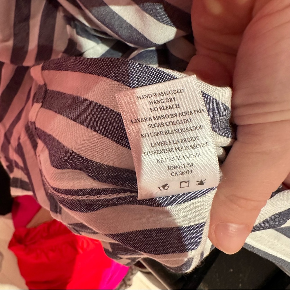 Rails Piper Button Front Striped Top - image 5